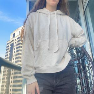Aerie cream hoodie